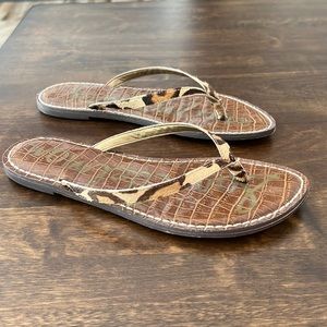 Sam Edelman leopard flip flops 7.5M